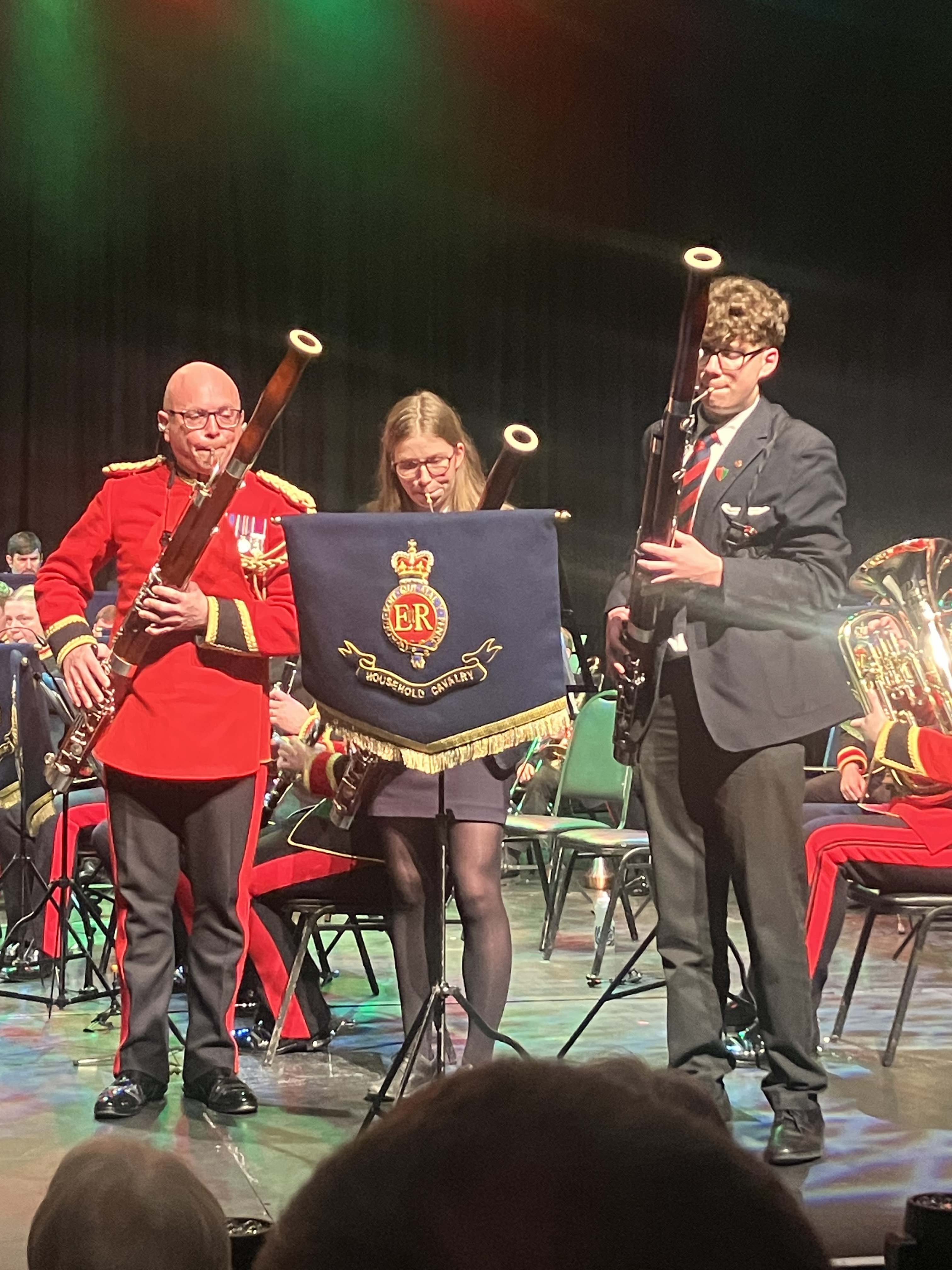 Pupils play with the Band of the Household Cavalry