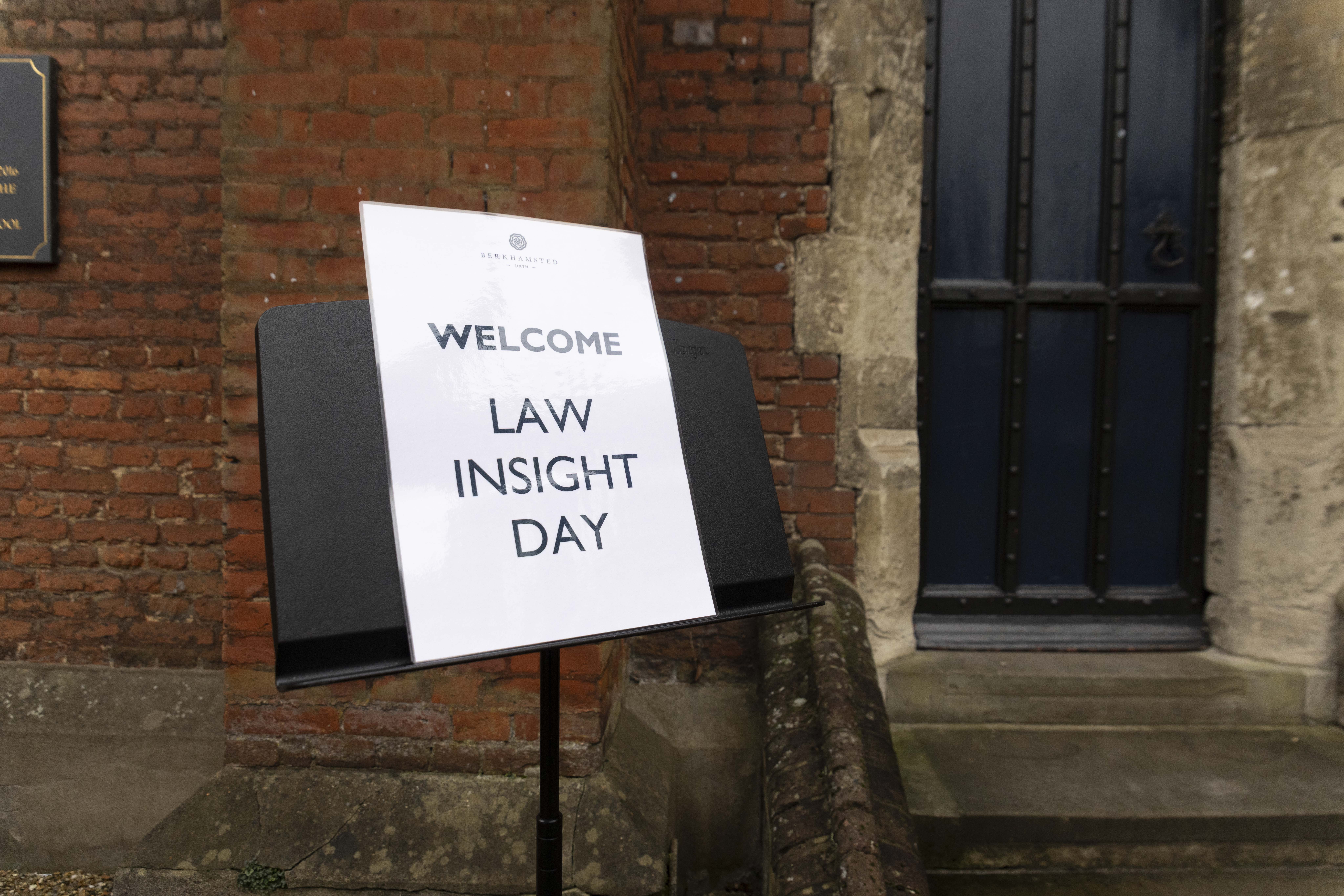 Law Insight Day at Berkhamsted Sixth