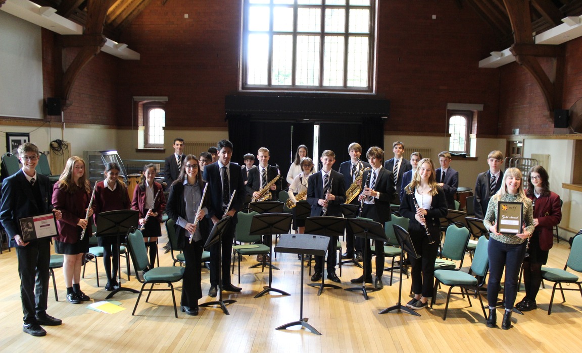 The Senior Concert Band at Bolton School is a Gold Award winner (Photo: Bolton School)