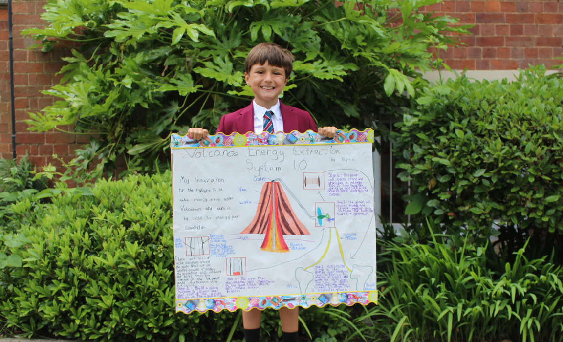 Blythe And His Winning Poster (Photo: Crackley Hall School)