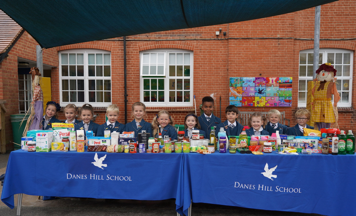 Danes Hill children support Cobham Food Bank