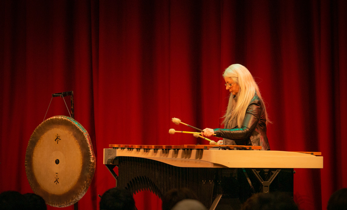 Dauntsey’s welcomes world leading percussionist Dame Evelyn Glennie