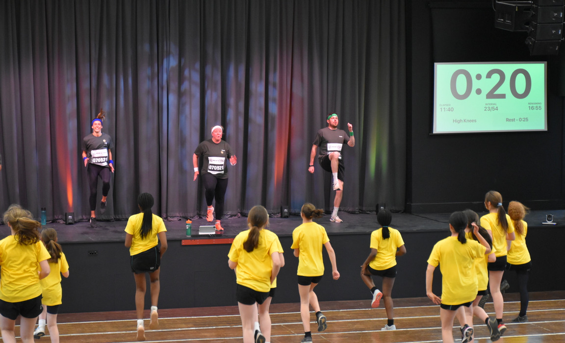 Over 3,000 children raise money for charity in the Downe House Move-a-thon