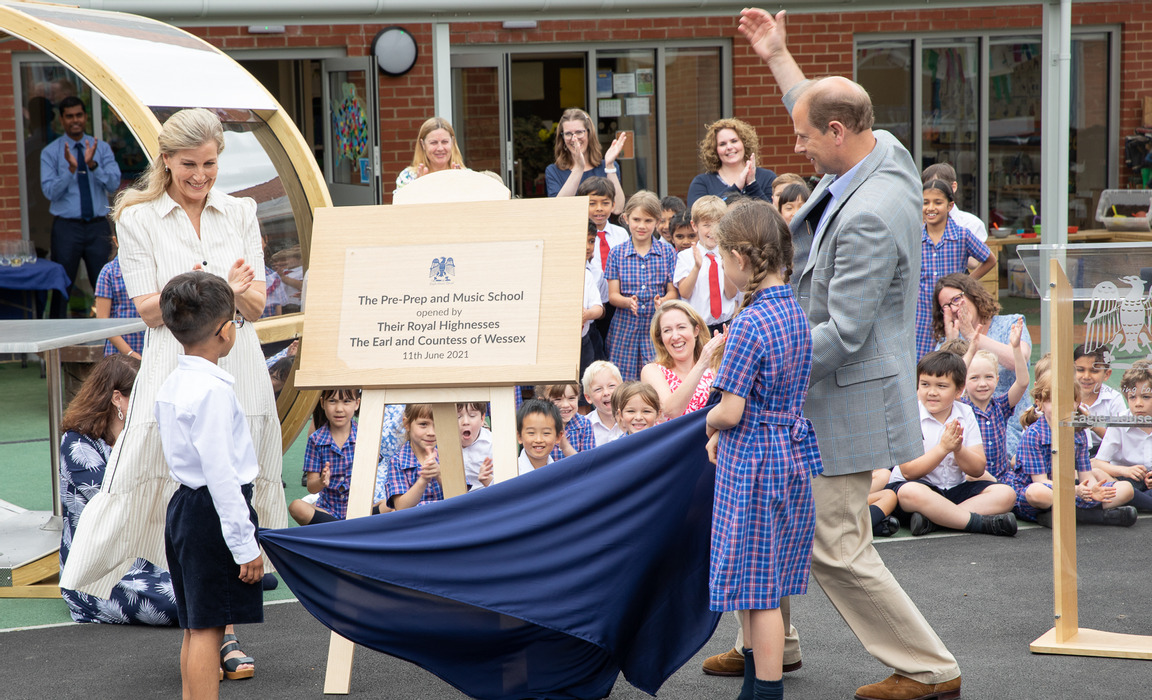 Earl And Countess Of Wessex Open New Pre Prep Music School At Eagle House
