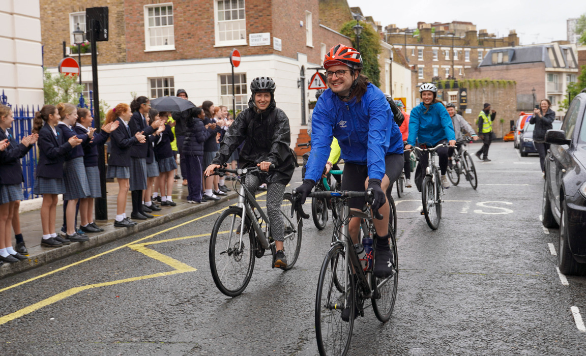 Francis Holland School teacher cycles 80km to school