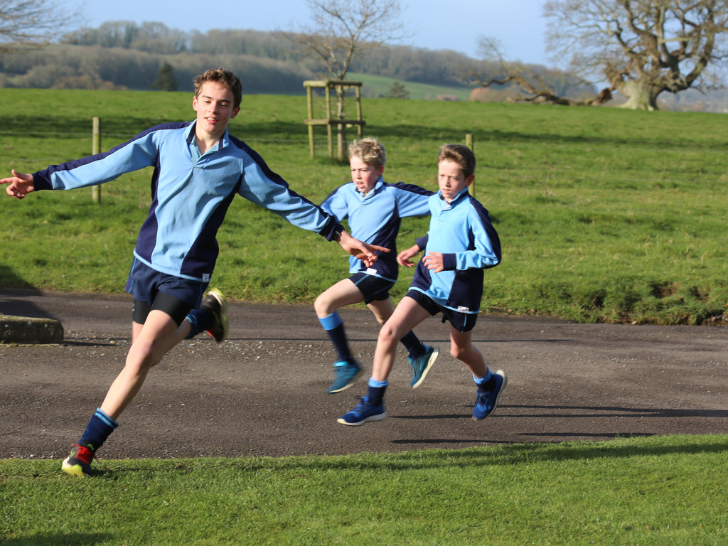 Children enjoying a park run last year