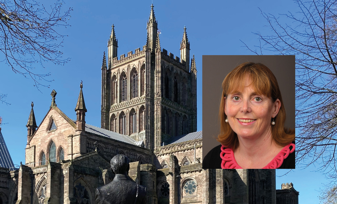 Hereford Cathedral Junior School, co-ed 3-11 years, with Mrs Helen Hoffmann inset (Photo: Hereford Cathedral School)