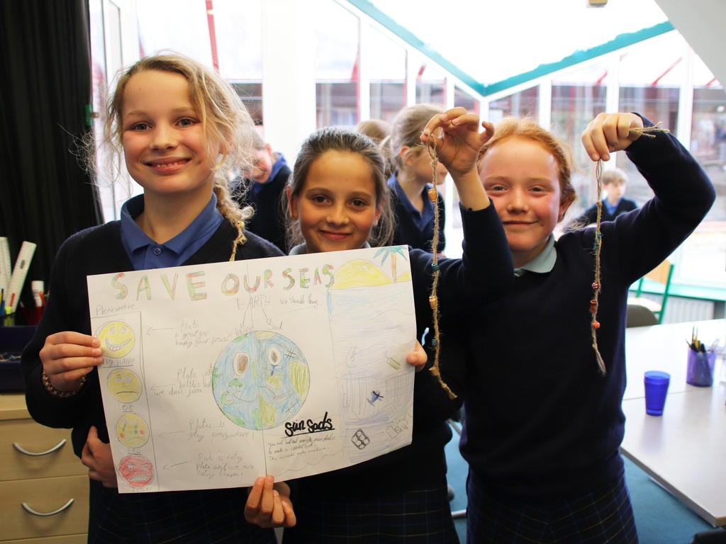 Highfield and Brookham Schools children threw their weight behind the battle to save our planet