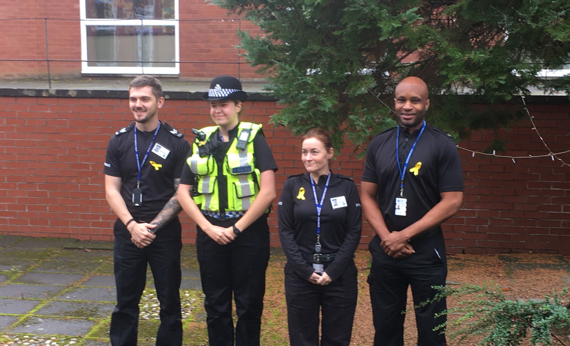British Transport Police officers visiting Kilgraston School as part of its Women and Business lecture series