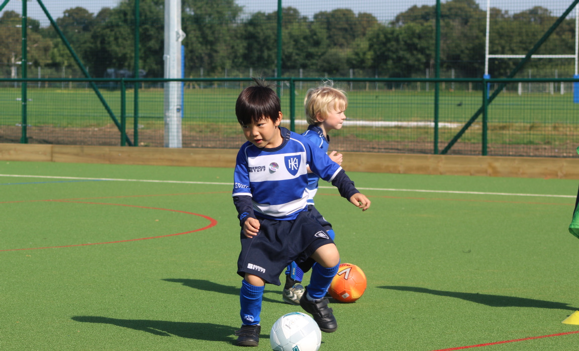 Pupils in the King's House School Junior Department use the all-weather pitch (Photo: King's House School)