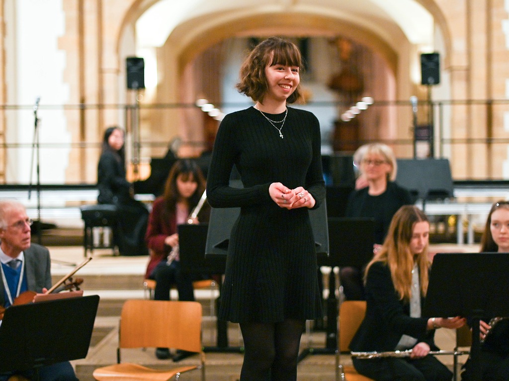 A Remarkable Debut: Portsmouth High School Student Conducts Her Own Work at Gala Concert