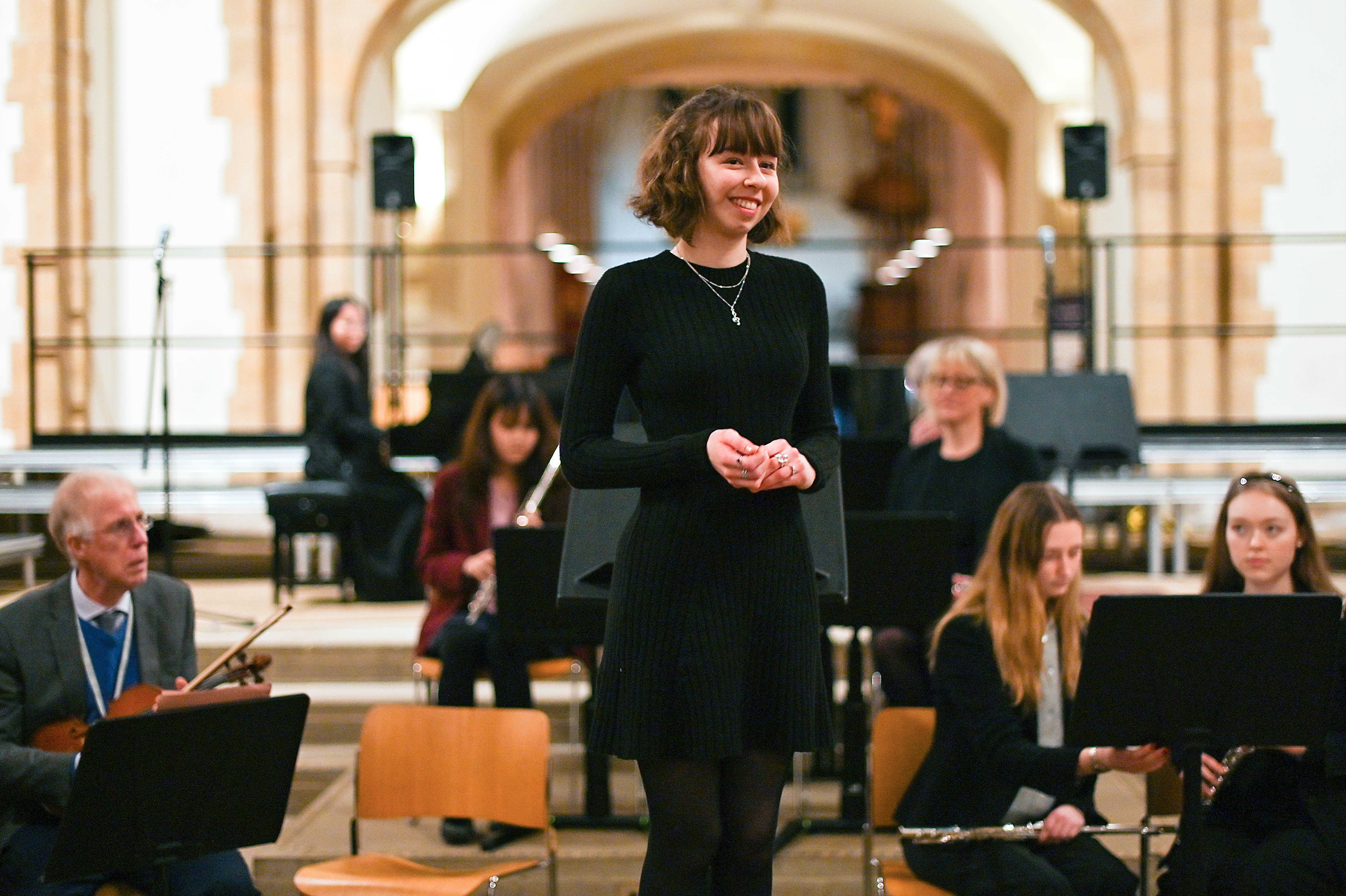 A Remarkable Debut: Portsmouth High School Student Conducts Her Own Work at Gala Concert