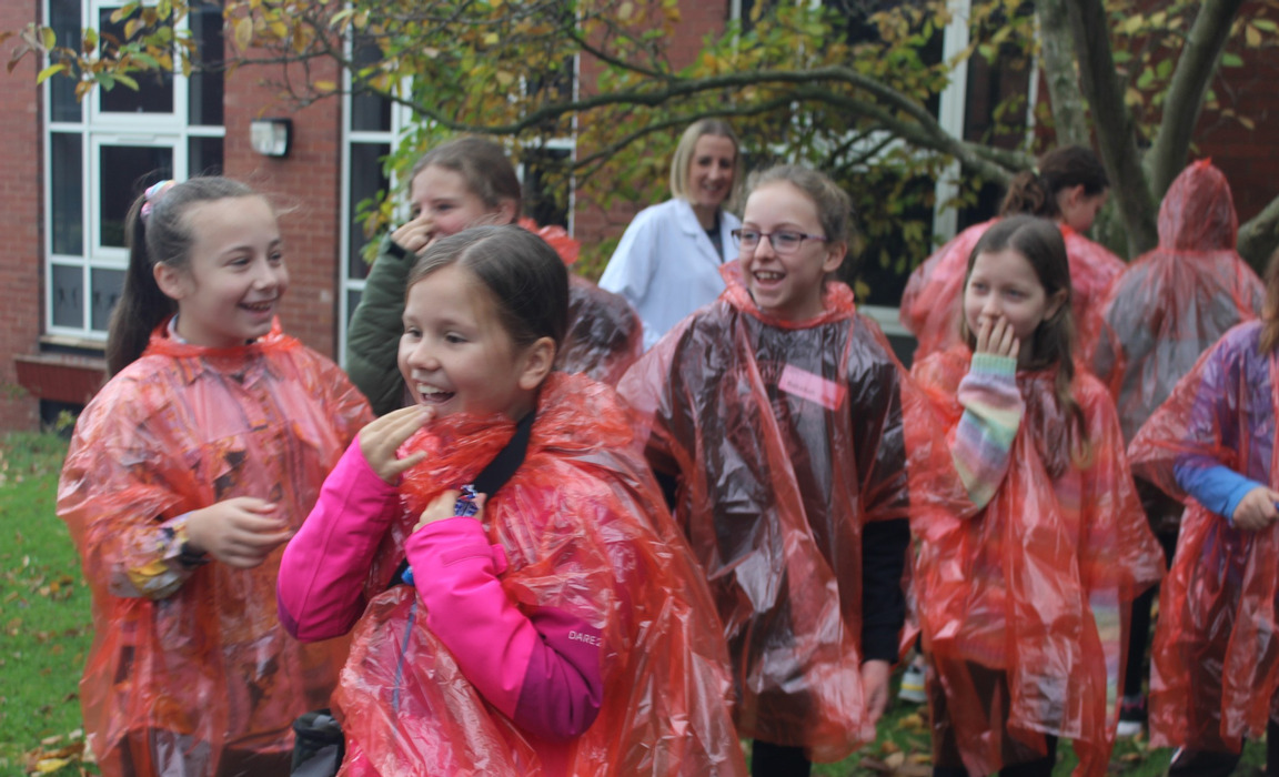 Happy girls at Sweet Science event