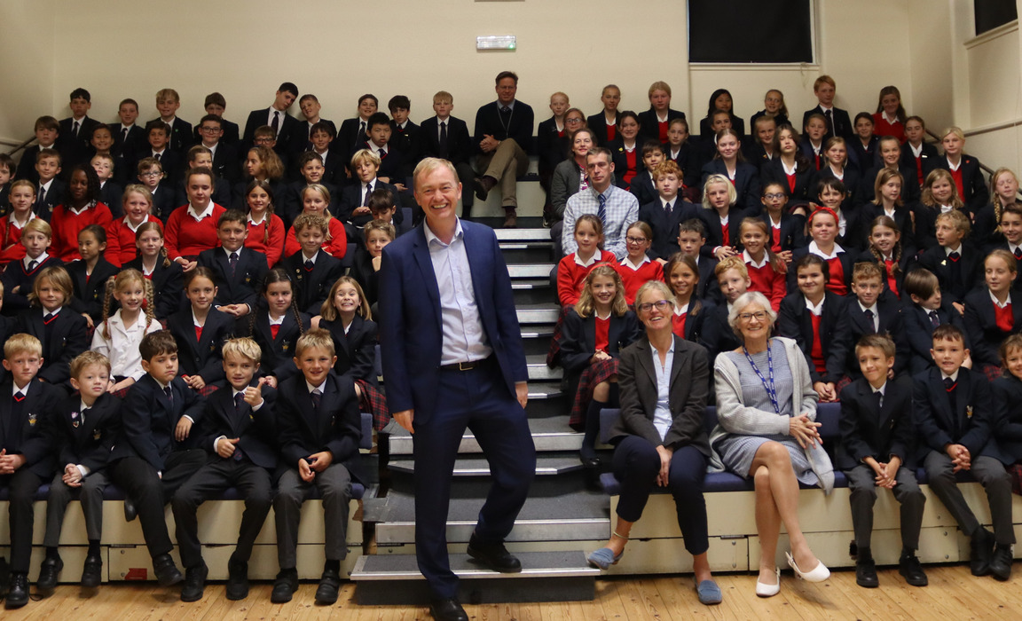 Local MP Tim Farron visits Sedbergh