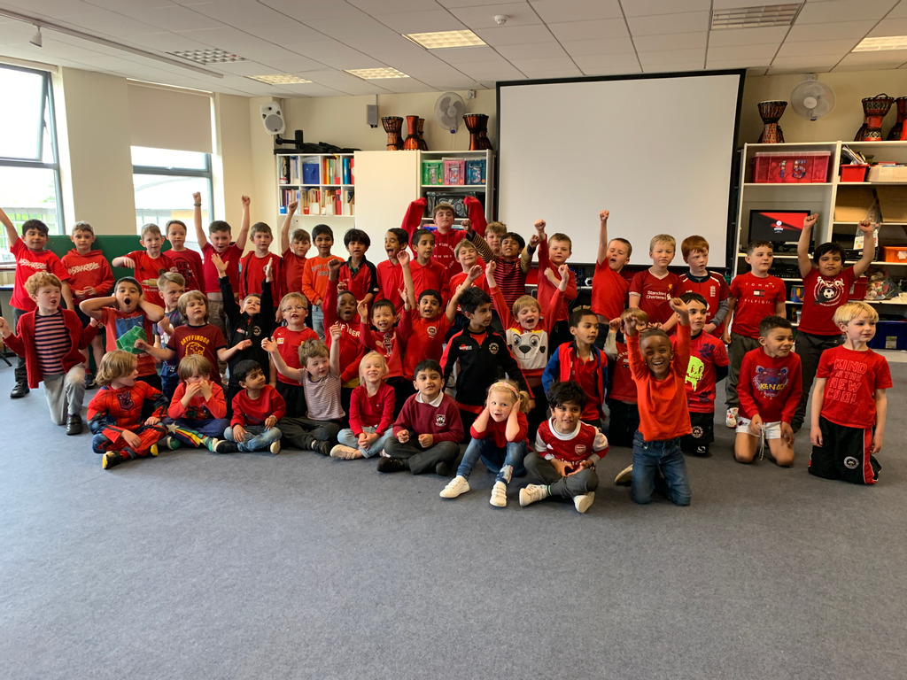 St Columba’s Prep pupils wore red to support REDS4VEDS Day.
