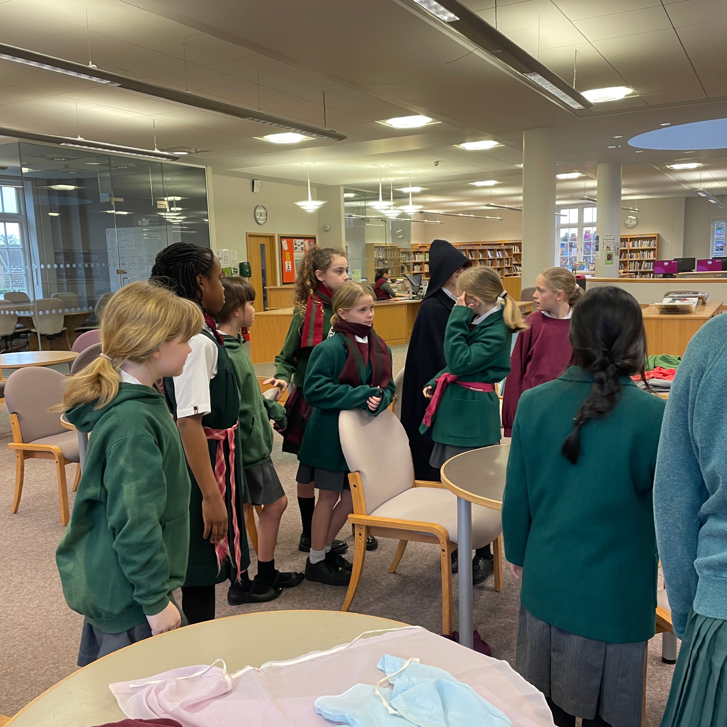 Year 5 students have fun discovering the School Archive