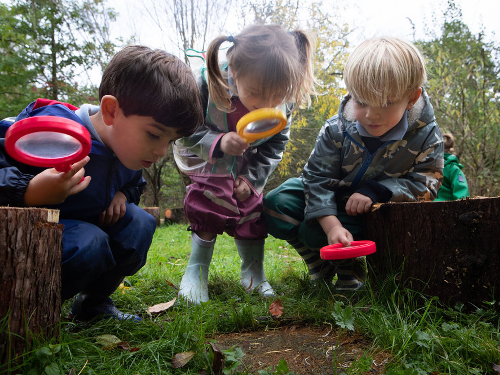 Nursery children at St Ives School