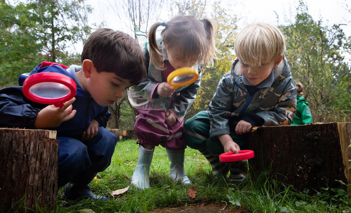 Nursery children at St Ives School