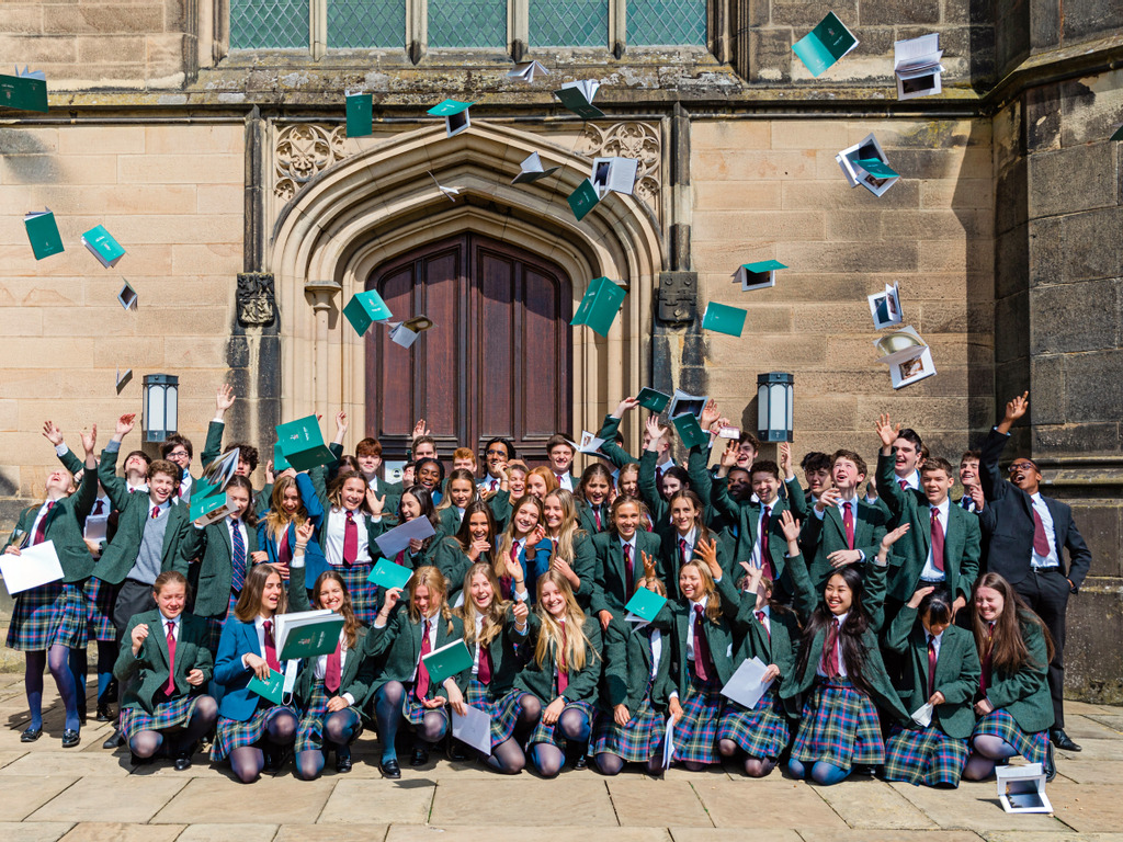 Stonyhurst Pupils Celebrating
