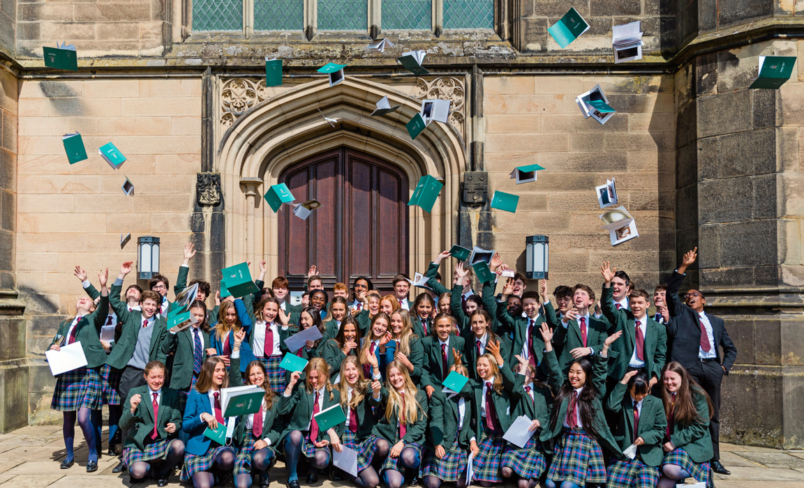 Stonyhurst Pupils Celebrating