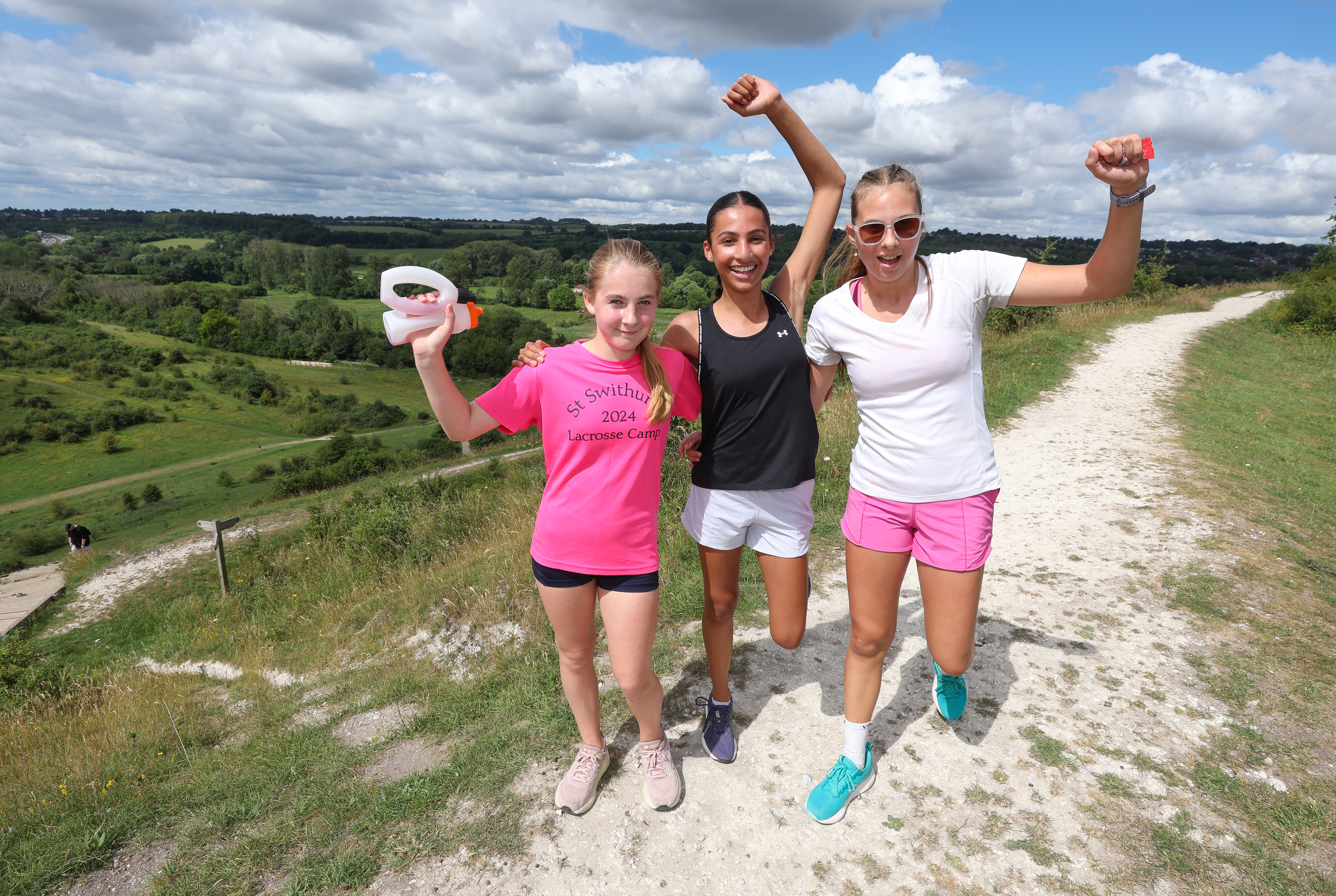 St Swithun’s students climb the hills of Winchester to raise over £50,000
