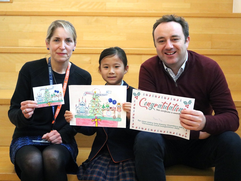 St Swithun’s Prep student wins Winchester MPs Christmas card design competition