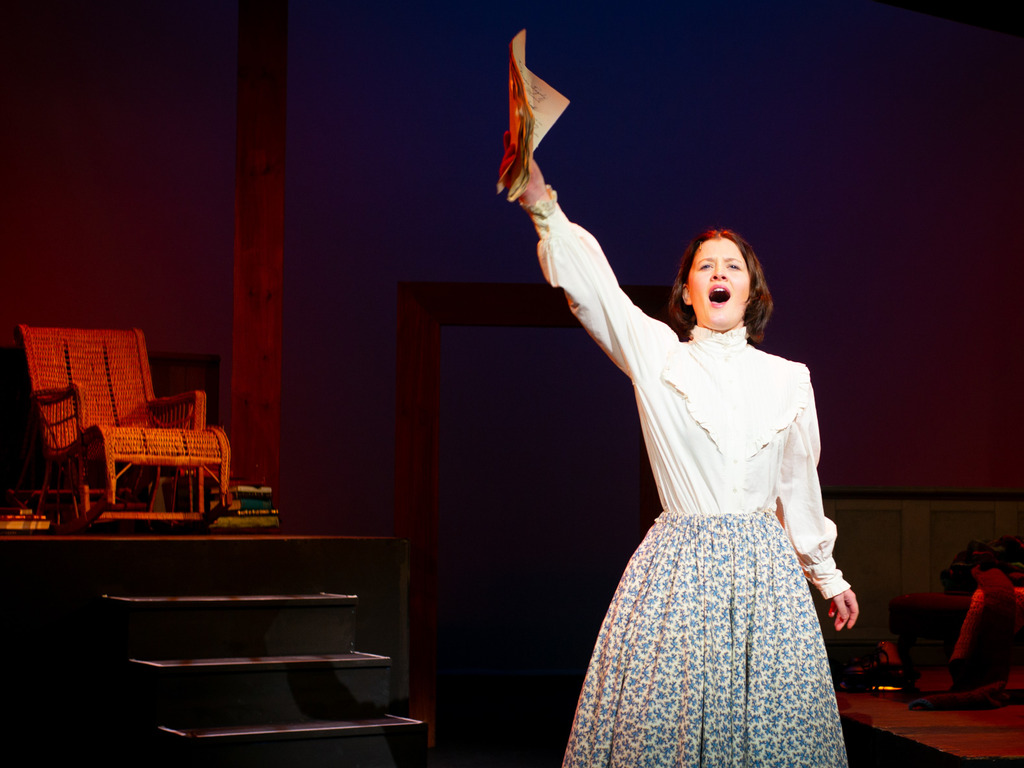 Jo March, aspiring writer and central character of Little Women,played by Bonnie B