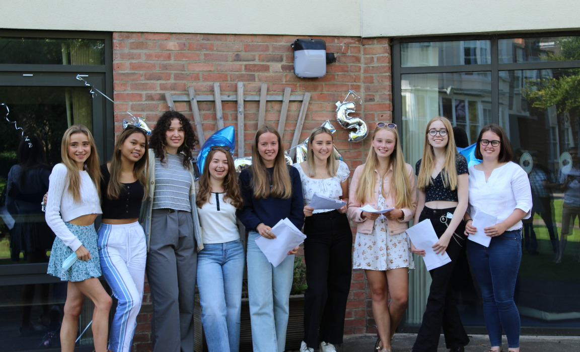 Year 11 pupils at The Mount School York celebrate GCSE results