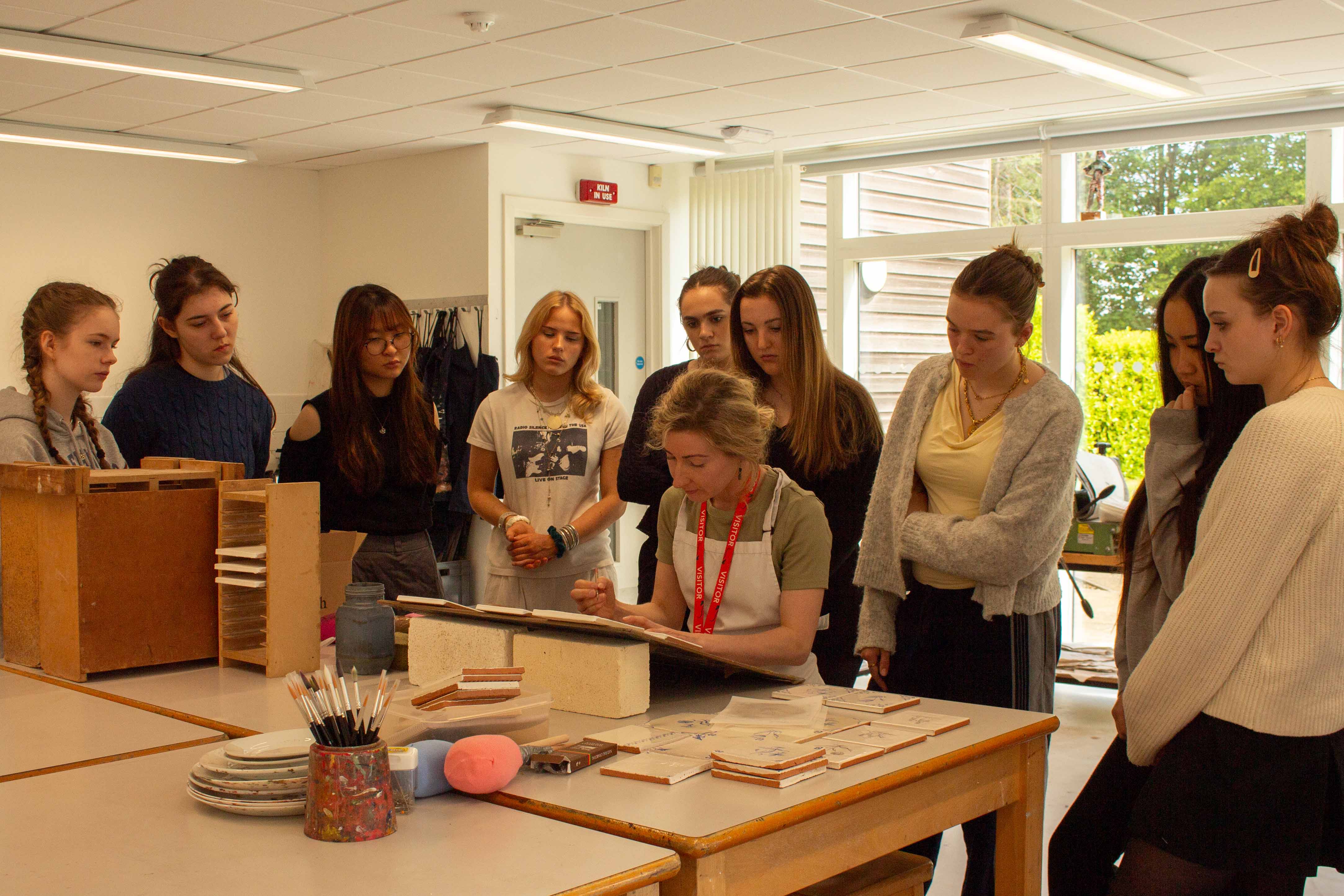 Royal High Students Explore Historic Creative Links with Marlborough Tiles
