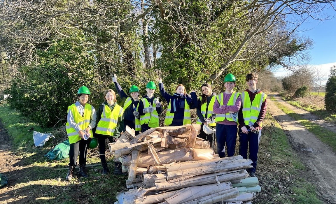 Royal Hospital School pupils help clean up plastic waste