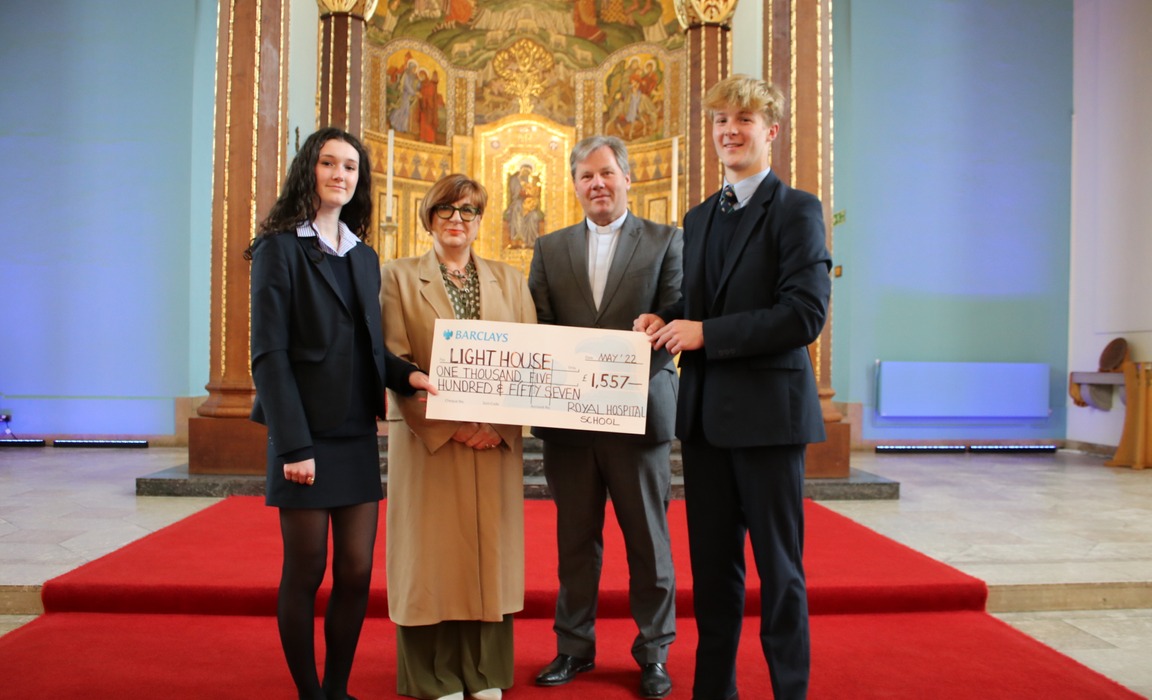 Royal Hospital School donates to the Lighthouse Women's Aid
