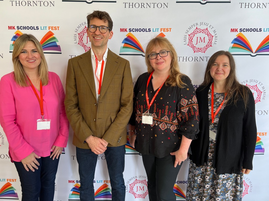 School children enjoy literary workshops and book signings with amazing authors at Thornton College – MK Schools Lit Fest 2024!
