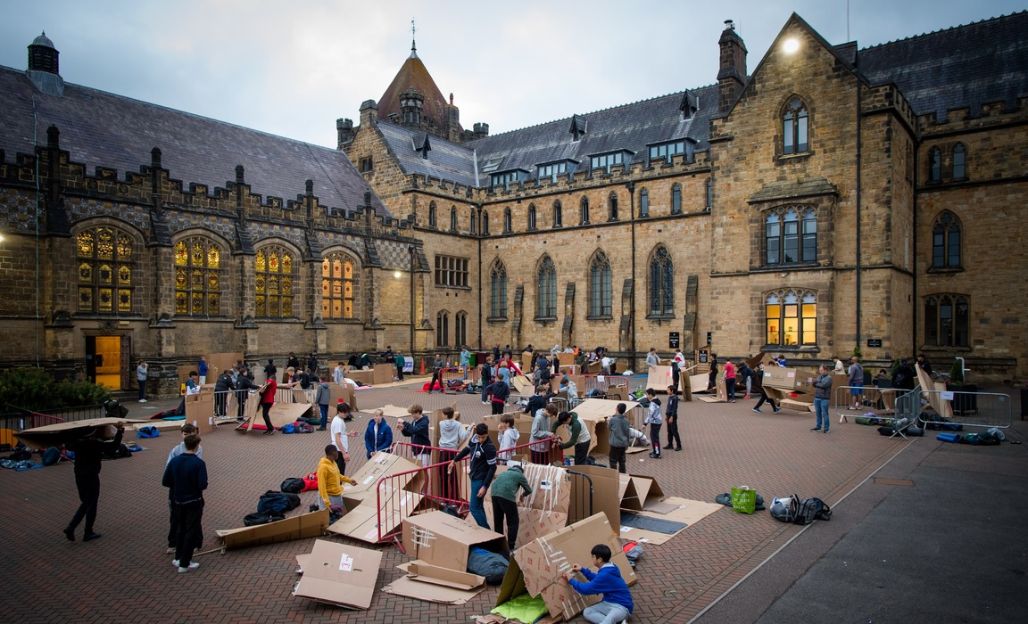 Tonbridge boys raise £17,000 for homeless charity in annual sleepout